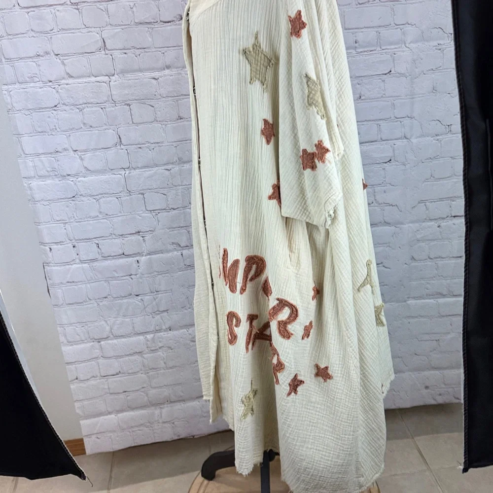 Spirited Star Oversized Duster one size new with tags - Picture 3 of 10